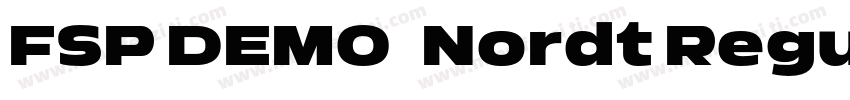 FSP DEMO   Nordt Regular Regular字体转换